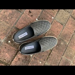 Steve Madden Quilted Slip On Sneakers